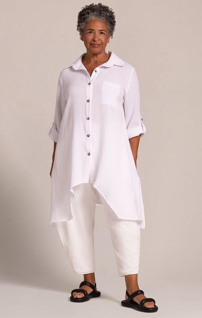 Sympli Breeze Sharktail Shirt