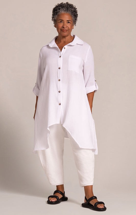 Sympli Breeze Sharktail Shirt