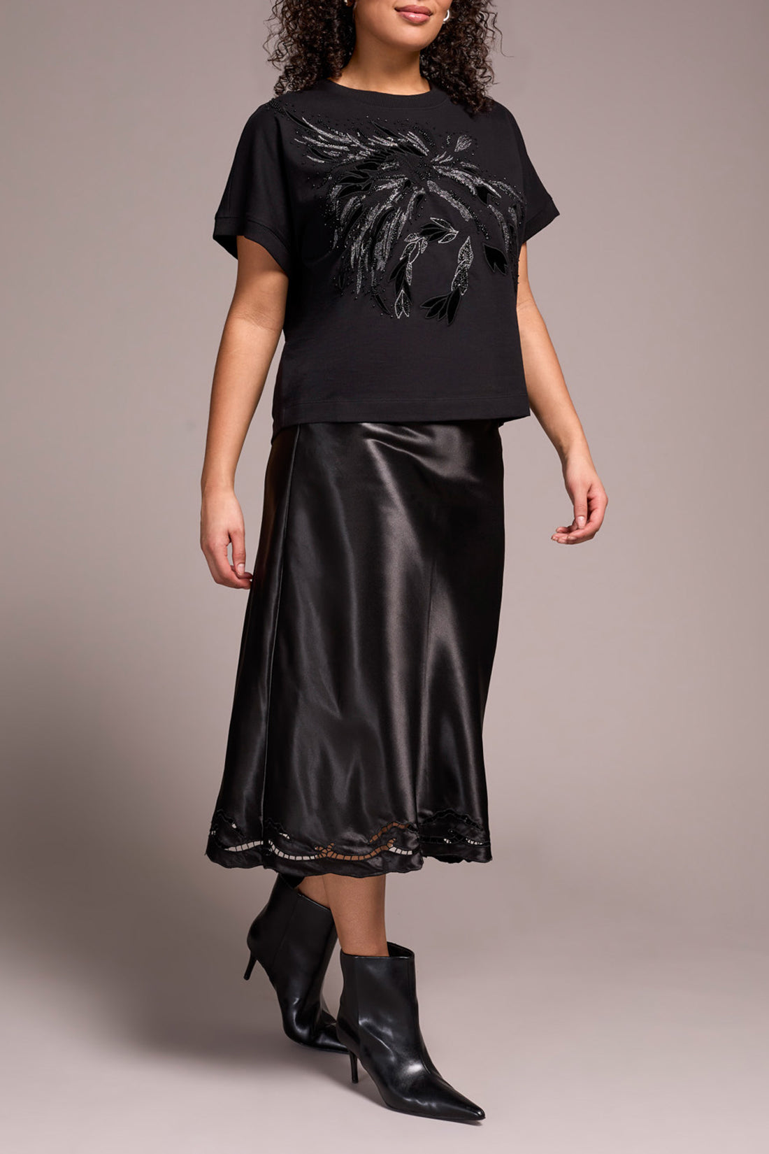 Tribal Embroidered Cap Sleeve Top