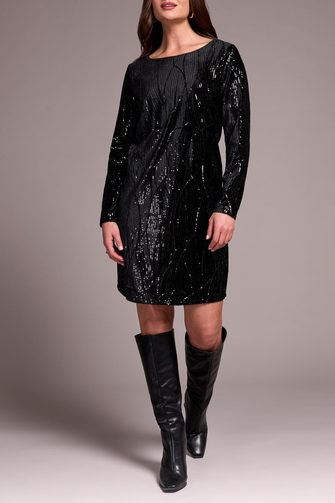 Tribal Lined Sequin Dress