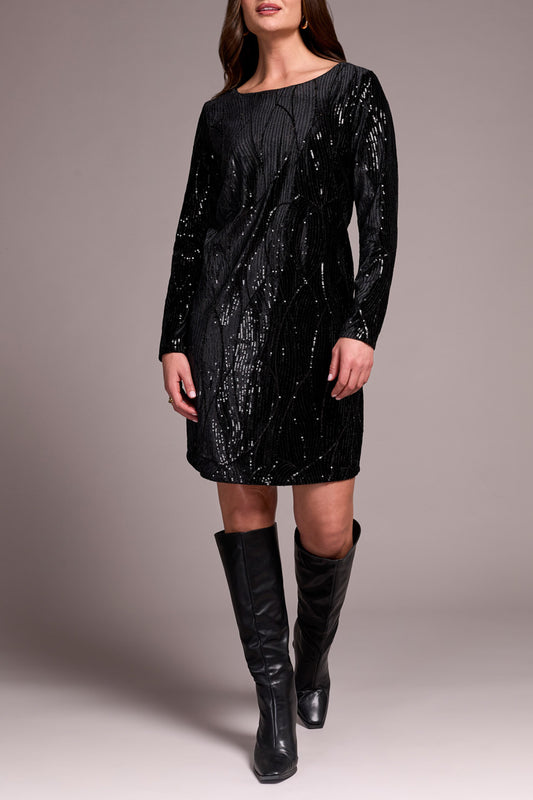 Tribal Lined Sequin Dress