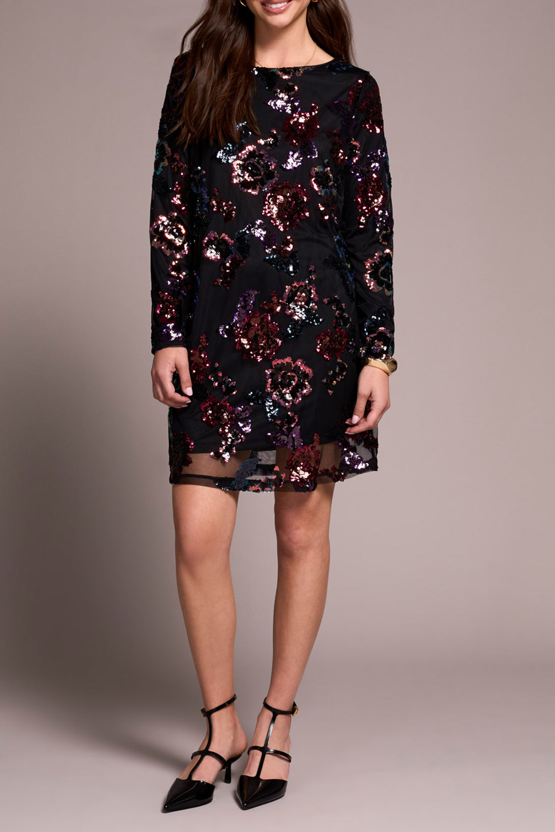Tribal Lined Sequin Dress
