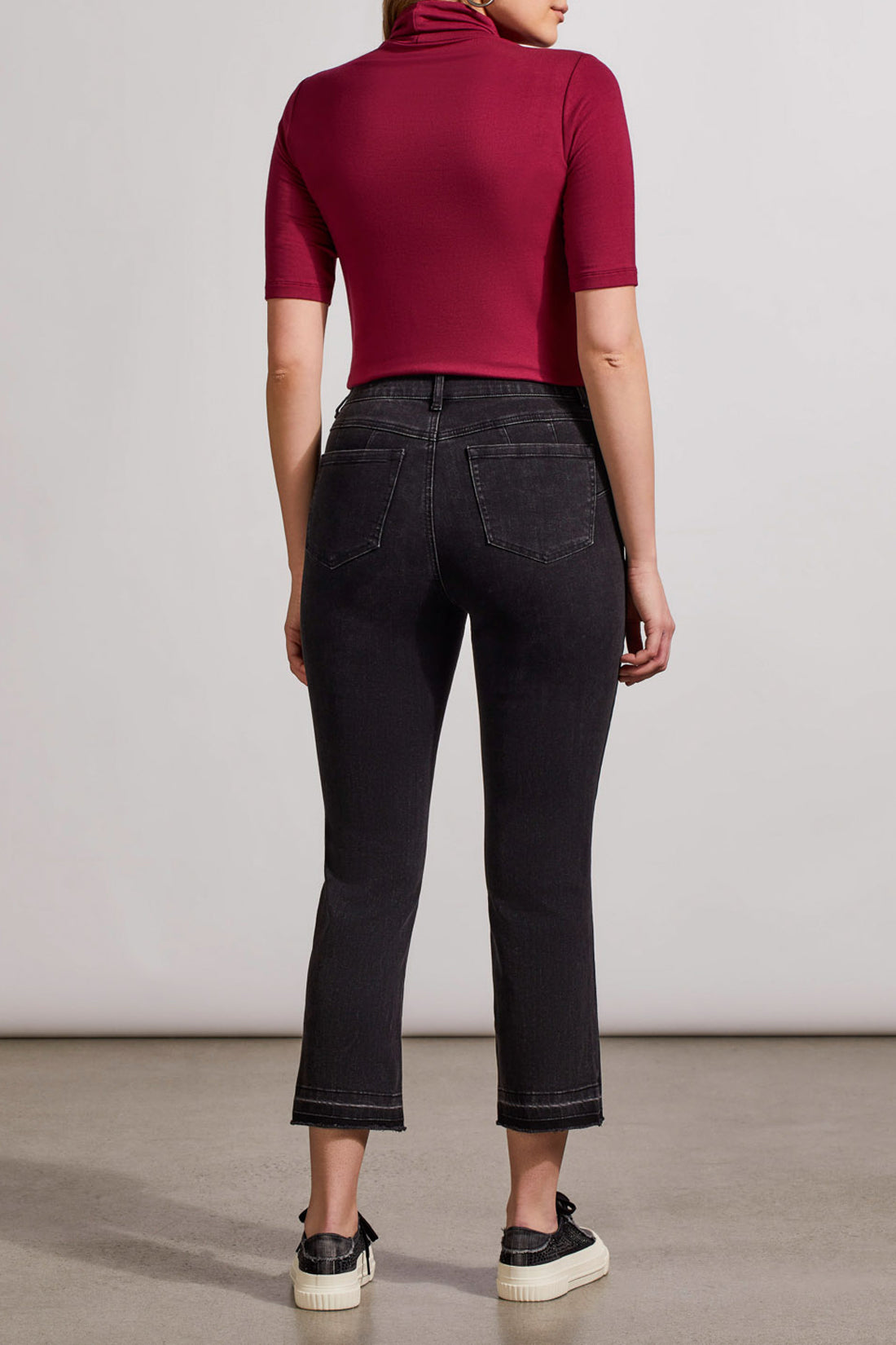 Tribal Sophia Curvy Hugging Microflare Crop