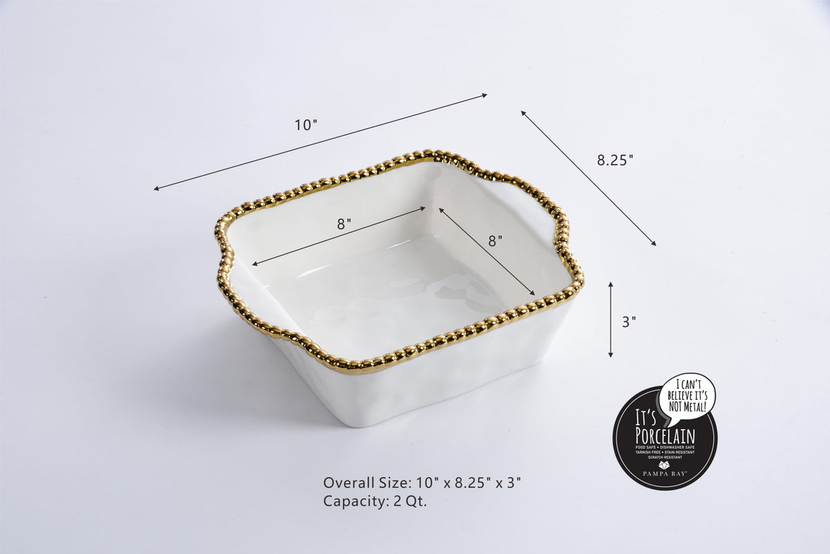 Pampa Bay Golden Salerno Square Baking Dish