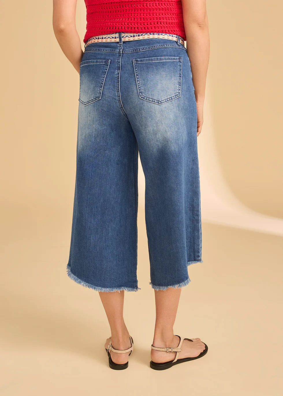 FDJ Loose Mid-Rise High Low Crop