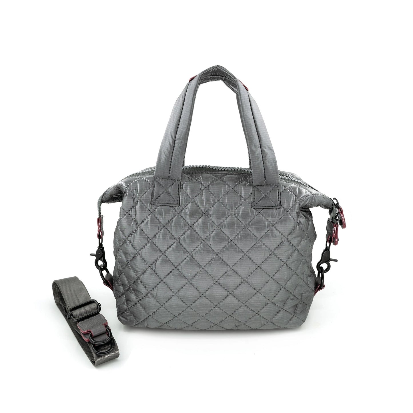 Large Quilted Purse - Pewter