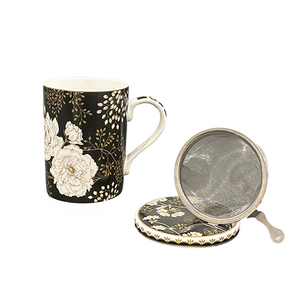 Art Deco Mug With Lid & Infuser