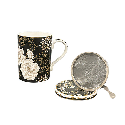 Art Deco Mug With Lid & Infuser