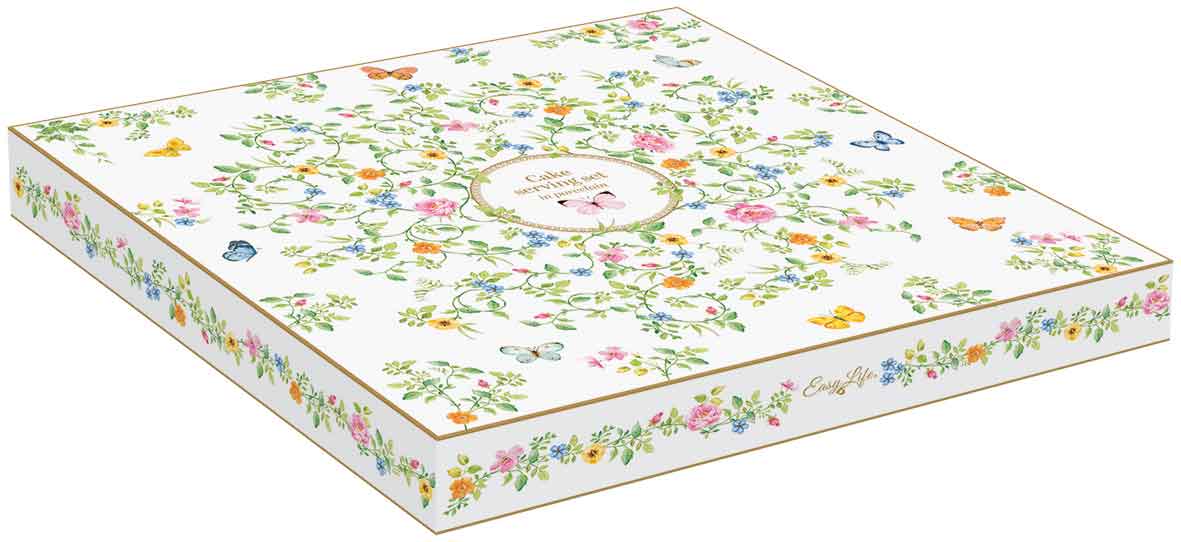 Dancing Butterflies Cake Plate Set