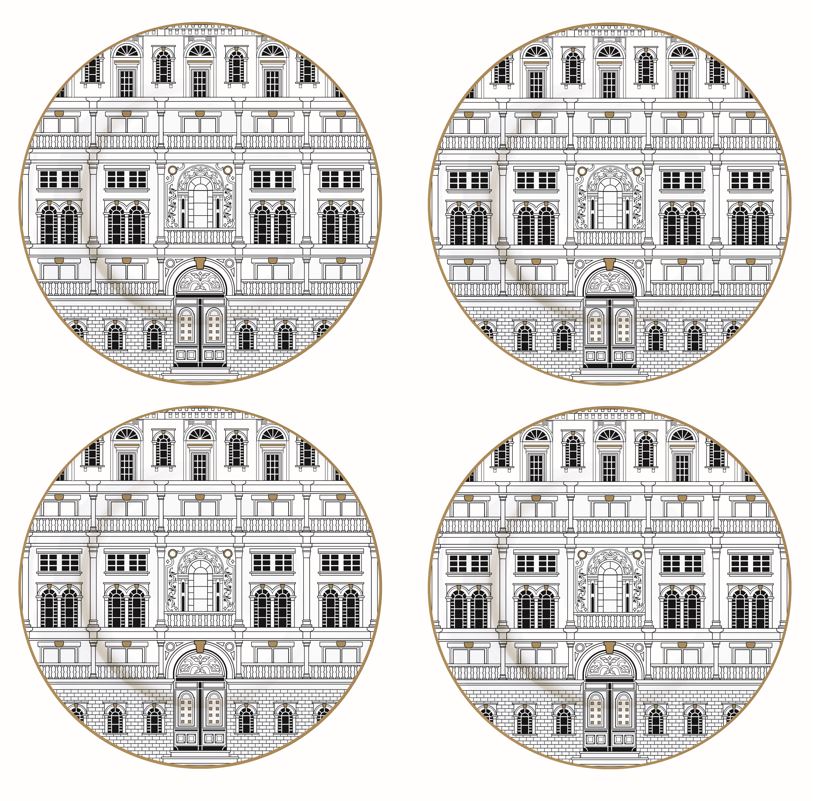 Palazzo Set of 4 Dessert Plates