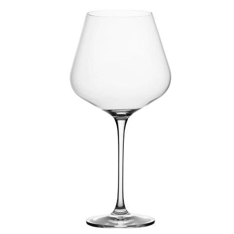 Set of 2 Burgundy Wine Glasses