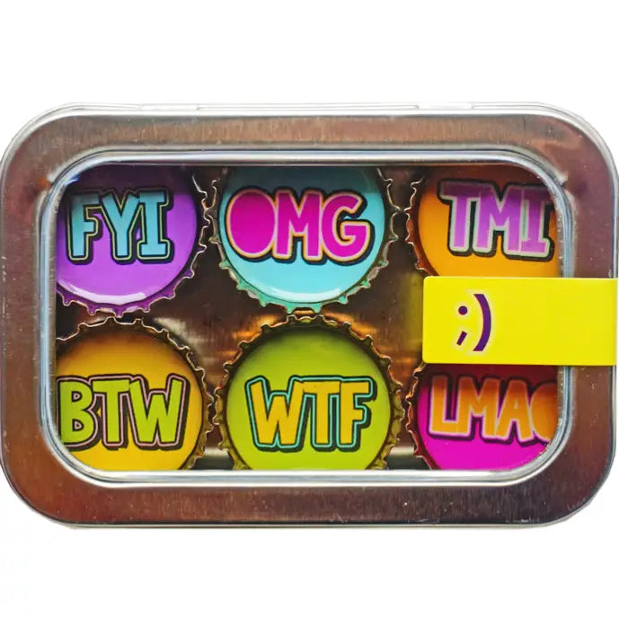 Set of 6 Wink Magnet Set