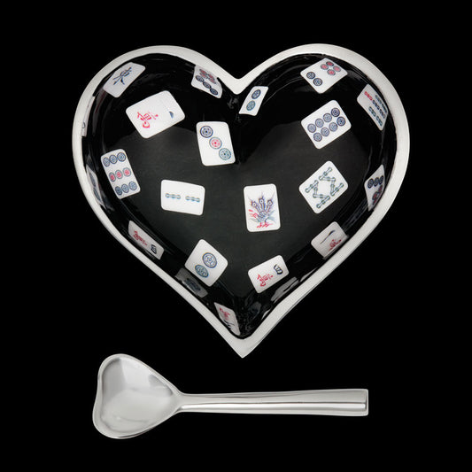Inspired Generations Happy Mahjong Heart with Heart Spoon