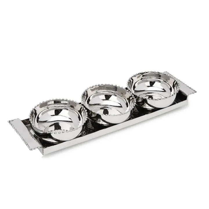 Small Three Bowls and Tray Set