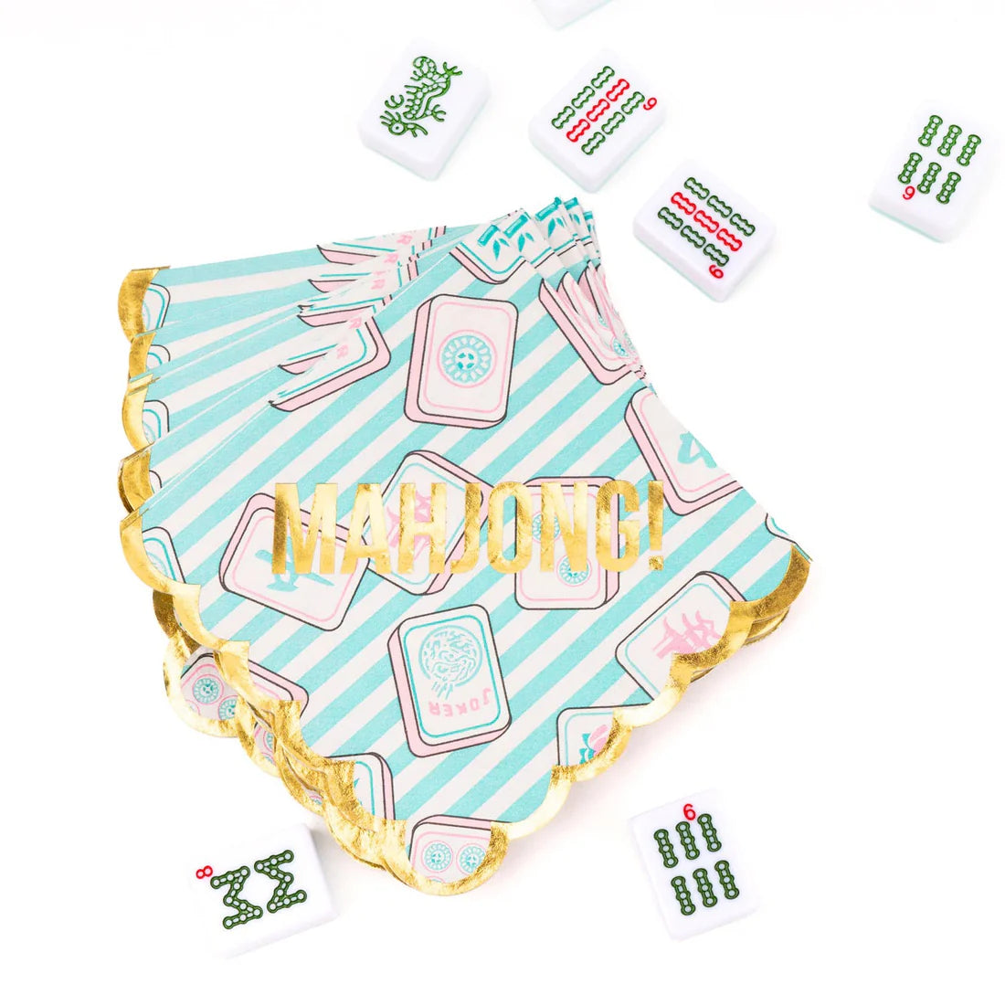 Mahjong Beverage Napkins