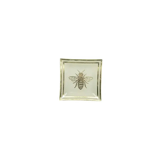 Glass Bee Plate Sm.
