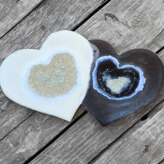 Pottery - Double Heart Trivet
