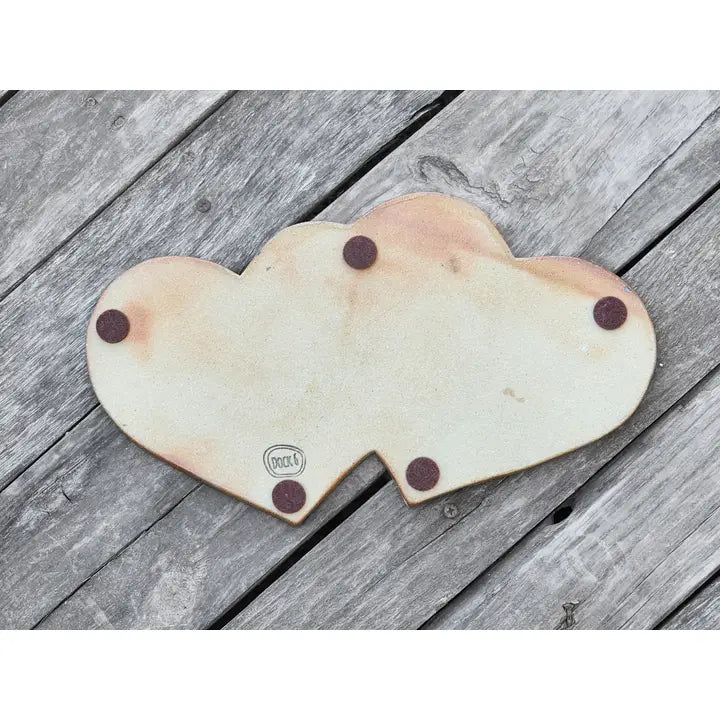 Pottery - Double Heart Trivet