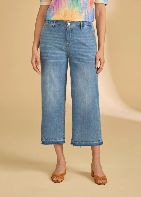 FDJ Pull On Wide Crop Trouser
