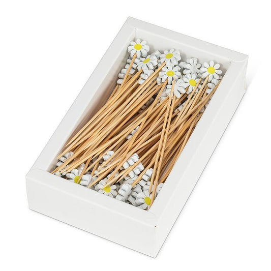 White Daisy Party Pick