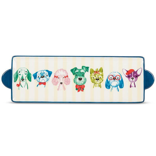 Fancy Dogs Ceramic Tray