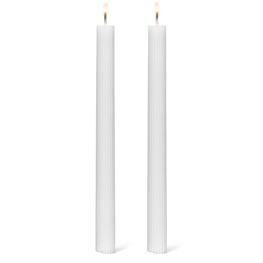 Ridged Taper Candle