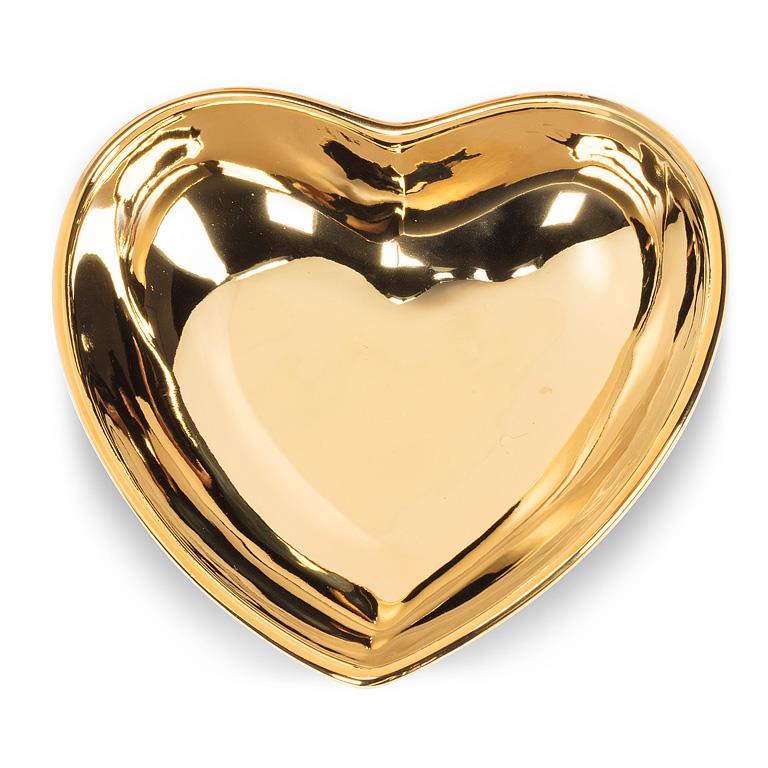 Small Gold Heart Bowl