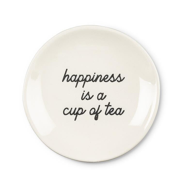 "Happiness Is" Tea Plate