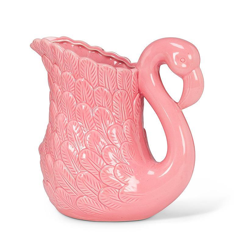 Ceramic Flamingo Jug/Vase - Large