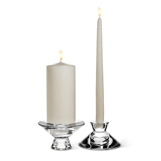 Glass Reversible Candleholder