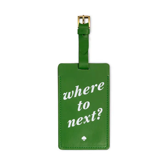 Kate Spade Luggage Tag - Where To Next?