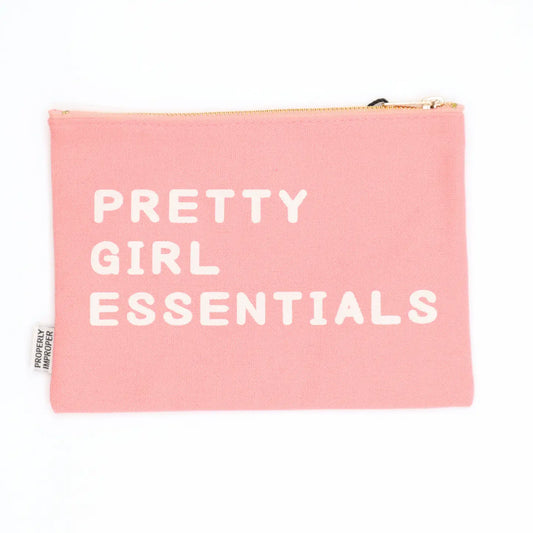 Canvas Pouch - Pretty Girl Essentials Pouch