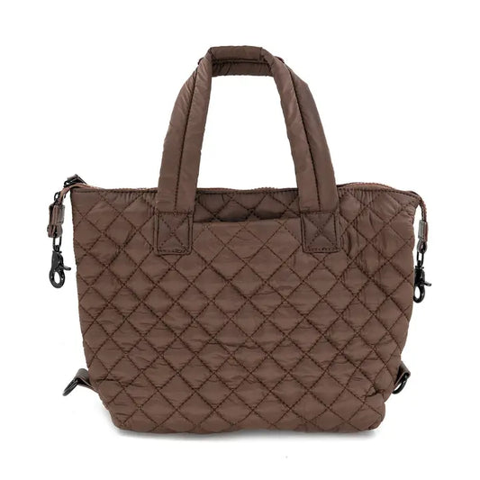Mini Quilted Purse - Brown