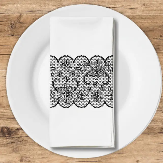 Guest Napkins - Lace Overlay