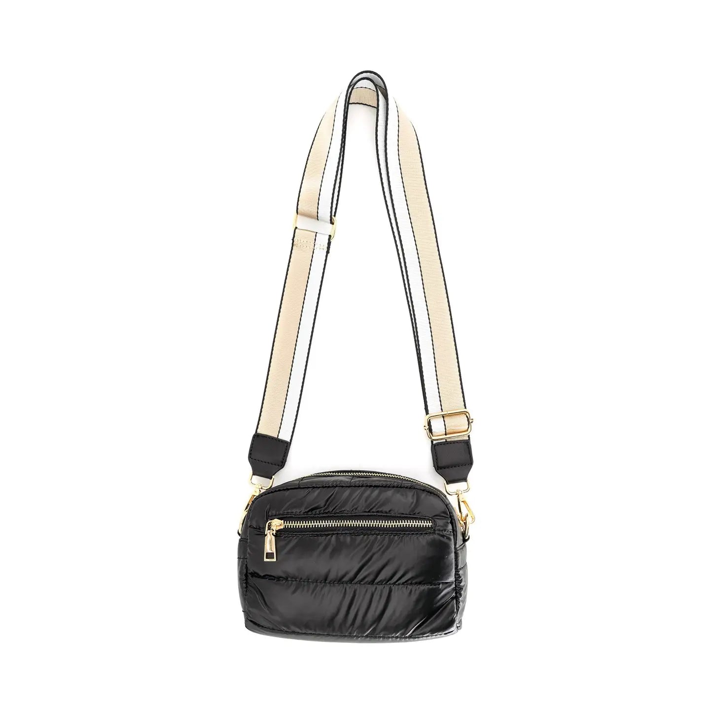 Crossbody Puffer Bag - Black