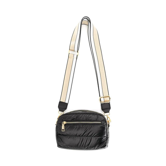 Crossbody Puffer Bag - Black