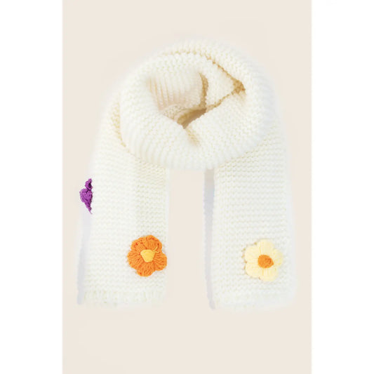 Flower Knit Scarf
