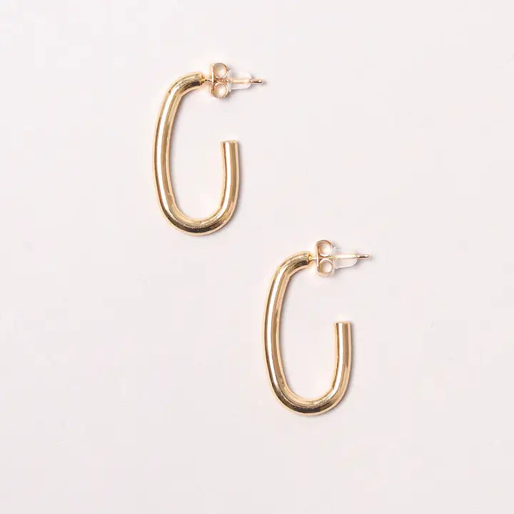 Earrings 14K Gold Dipped Long Post