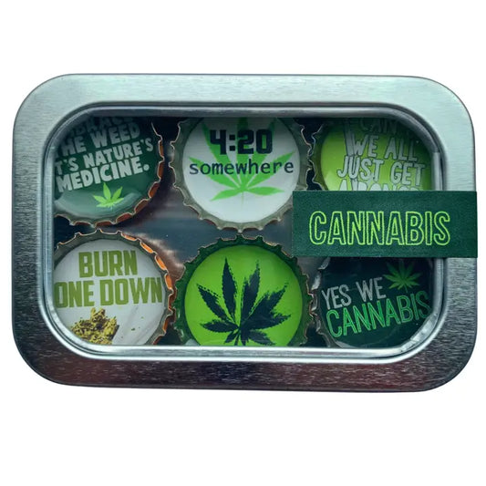 Set of 6 Cannabis Magnet Set