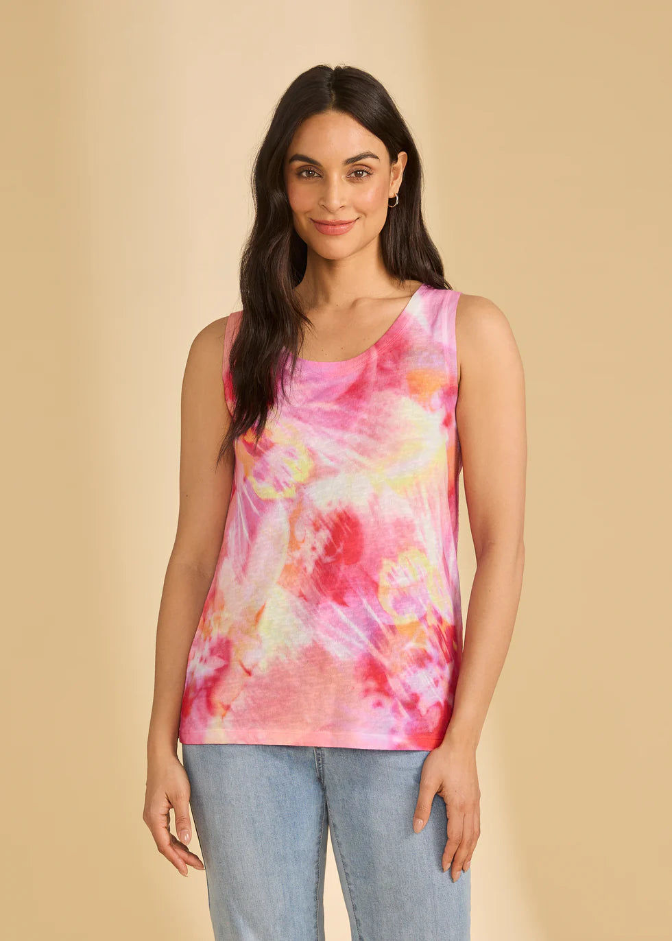 FDJ Sleeveless Scoop Neck Top