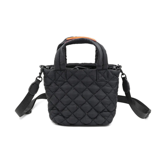 Small Quilted Purse - Black