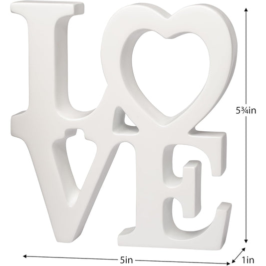 "LOVE" Resin Word Sculpture
