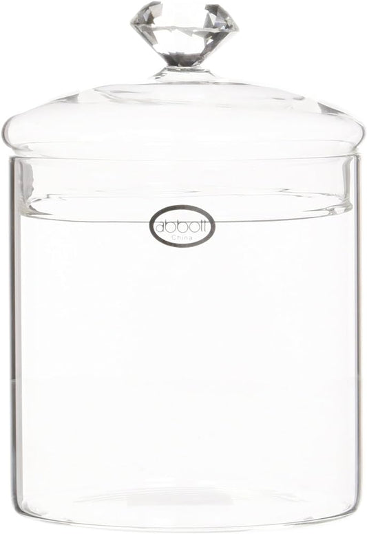 Glass Gem Lidded Jar - Small