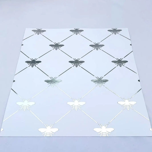 Silver Diamond Bee Chargers