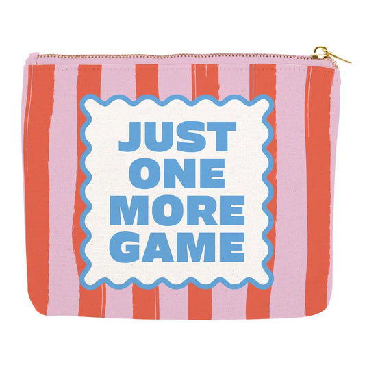 Canvas Mahj Card Pouch - One More Game