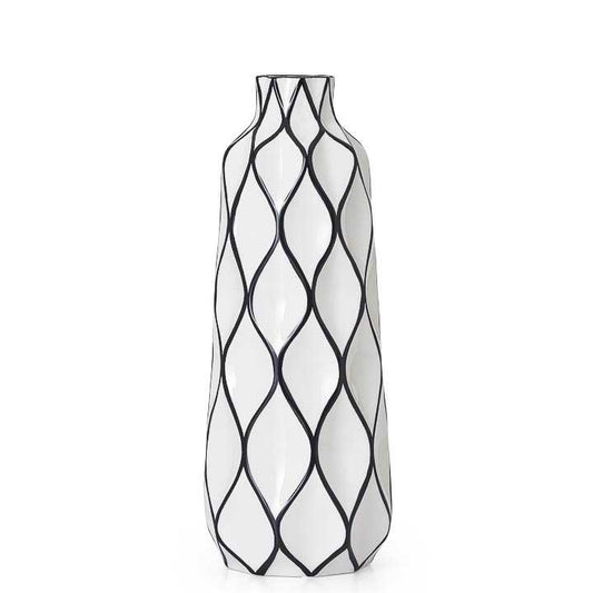 Abstract Ceramic Vase 15.5"