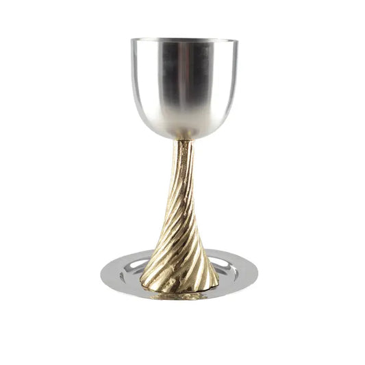 Two Toned Kiddush Cup Set