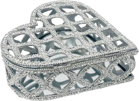 Glass Heart Jewel Box