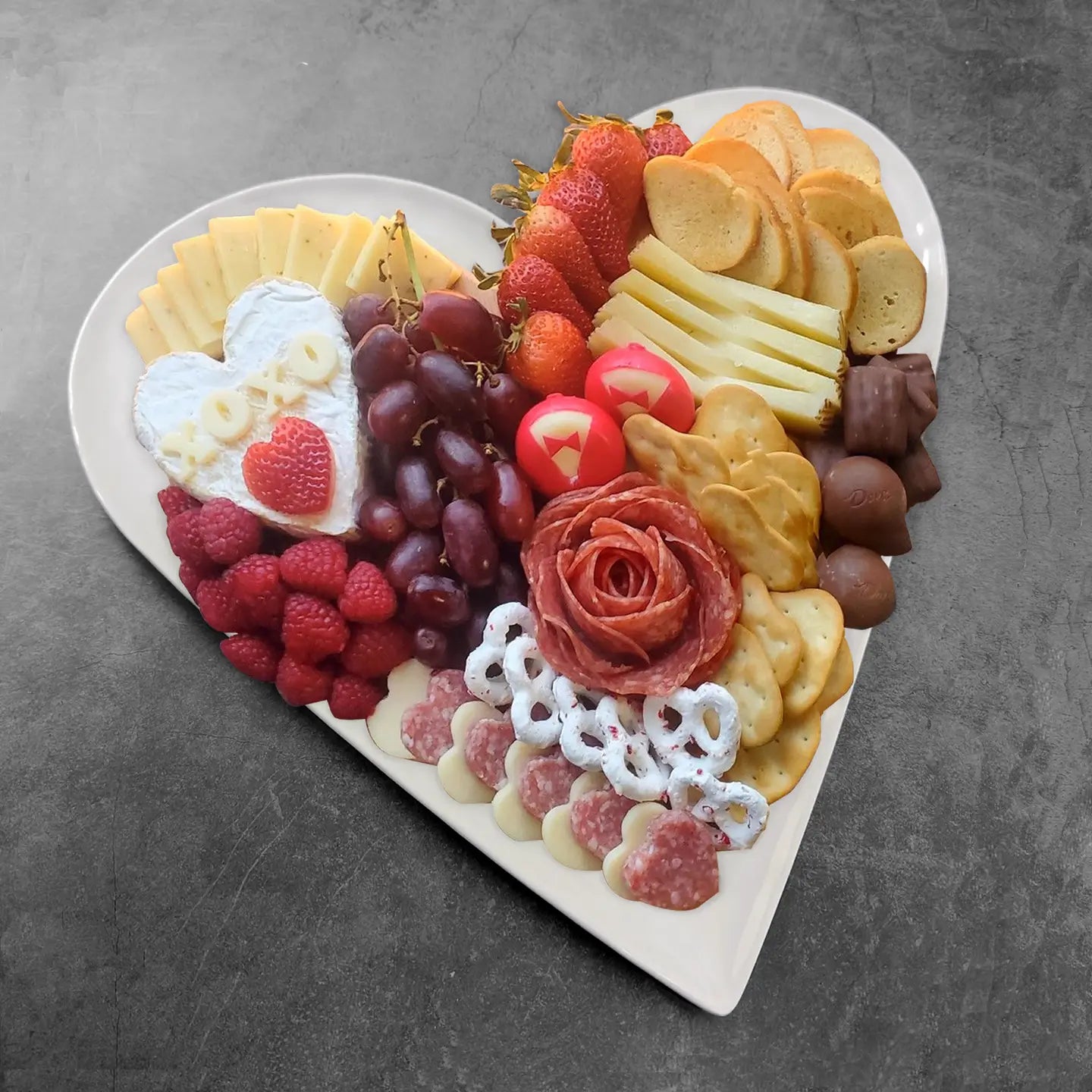 Melamine Heart Serving Platter  14"
