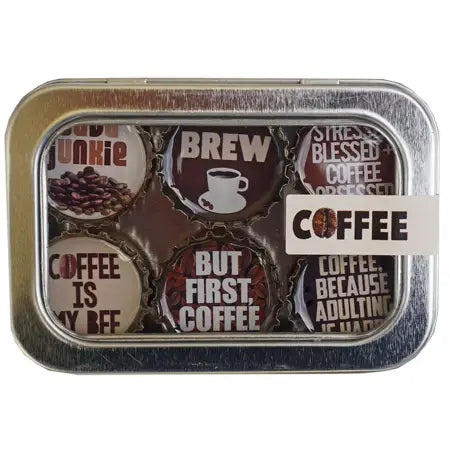 Set of 6 Coffee Magnet Set
